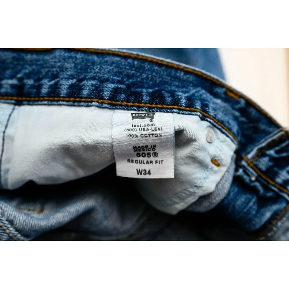 Levis 505 jean denim shorts Jorts 34 unisex